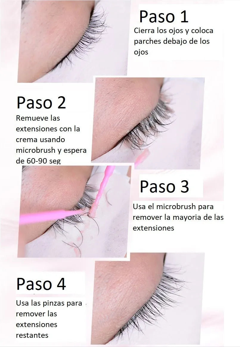 Crema para Remover Pestañas Gollee