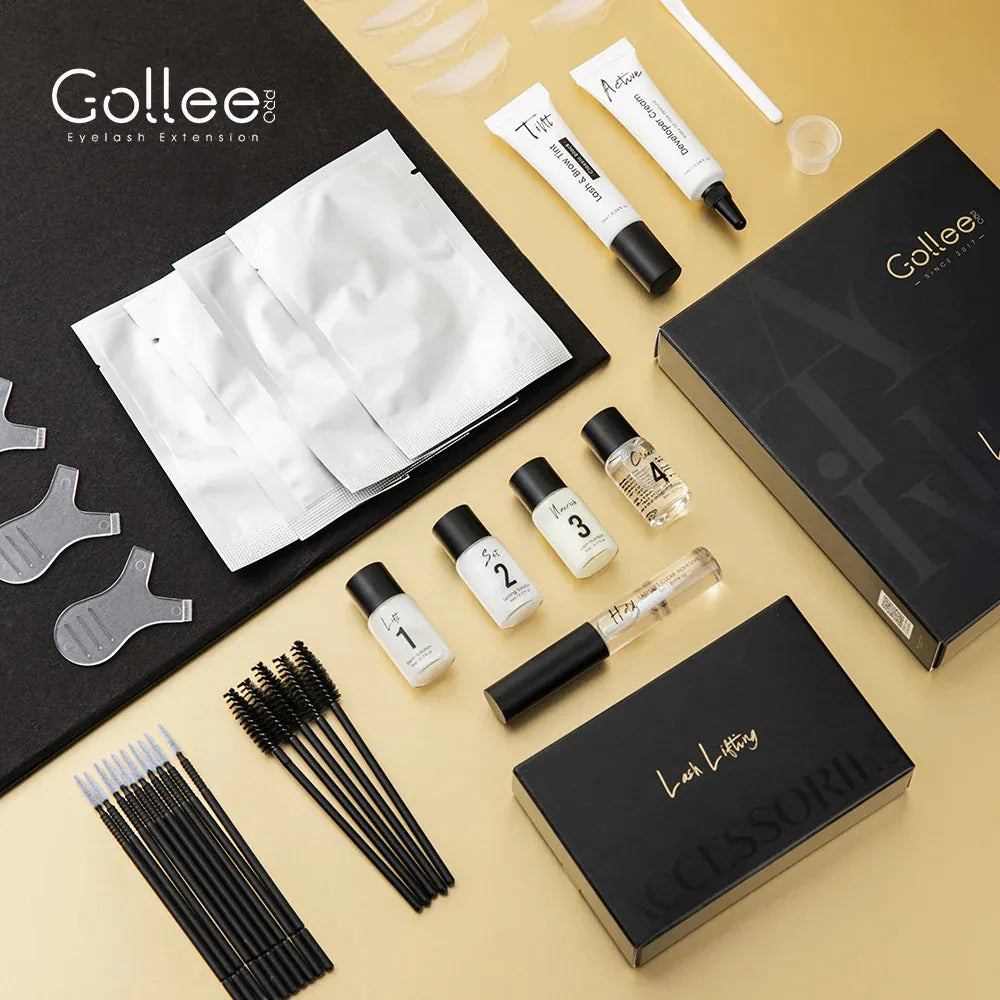 Gollee Kit Lash Lifting y Laminado de Ceja con Tinte Natural